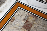 Marble floor of the tomb