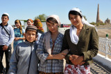 Domestic tourists in Konye-Urgench, Turkmenistan