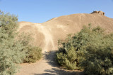 Path leading up the worn out walls of the Erk Kala