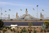 Ashgabat Airport Roundabout Fountain
