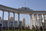 The Great Saparmurat Turkmenbashi Cultural Centre - just across the highway from the Independence Monument