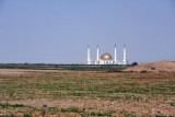 The Kipchak Grand Mosque, on a flat open plain west of Ashgabat