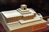 Model of pro to-Zoroastrian ziggurat at the bronze age site Althndepe, the Golden Hill,