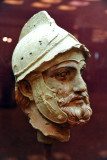 Sculptured head of a warrior, Old Nisa, 2nd C. BC