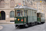 Geneva Tram Line 12 with an early 20th C. tram