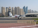 Twin Otter jump plane operating off a very short runway