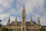 Vienna City Hall was built 1872-1883 in the Neogothic Style