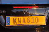 Republic of Cyprus License Plate (yellow)