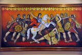 Ancient Greek-inspired artwork at the Kanika Pantheon Hotel, Limmasol