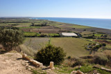 View of the southern coast of Cyprus from the elevated level of the House of Eustolios, Kourion