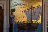 Mosaic of a Christian sailing ship - Monastery of Kykkos