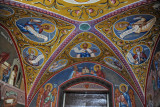 Ceiling painted with medallion portraits of saints, Kykkos Monastery