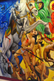 Mural - History of El Salvador - Spanish conquest