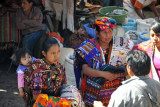Quich woman shopping in Chichicastenangos market