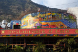 Colorful painting along Calle Principal, Panajachel