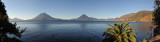 Panorama of the Lago de Atitln lakeshore at Panajachel