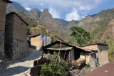 Santa Cruz La Laguna sits high above the lake surrounded by steep mountains