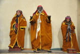 Carved figures of the saints - Church of Santiago Atitln