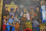 A modern mural, Iglesia de San Francisco, Antigua Guatemala