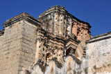 A glimpse of the well preserved southern faade of the Church of Santa Clara
