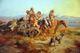 Indian Women Moving, Charles M. Russell, 1898