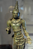 Bodhisattva Maitreya standing in a relaxed tivanka posture with right hand displaying katakahasta and left varadamudra, 9-10th C