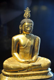 Gilded bronze Buddha in meditative attitude from Purana, 18th C.
