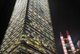 Cheung Kong Center at night, Hogn Kong