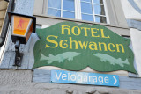 Hotel Schwanen, Stein am Rhein vor der Brugg