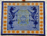 Tile crest on the Casa Utrillo, Sitges