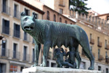 Copy of the famous statue Capitoline Wolf with  Romulus & Remus 