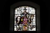 Stained glass window - Don Enrique IV at the Battle of Ximena