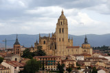 The Cathedral of Segovia with its massive 88m tower seen from Torre de Juan II