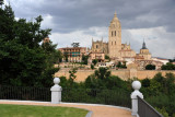 Segovia Cathedral from the Alcazar Gardens