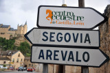 Road sign - Carratera de Zamarramala, Segovia