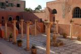 Ancient columns erected in Tripoli Castle