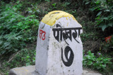 Milemarker for Pokhara, Siddhartha Highway