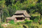 Small thatched cottage between Damauli and Dumre, Tanahu