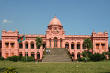 The most beautiful building in Old Dhaka, the Ahsan Manzil, built 1859-1872 as the seat of the Nawab of Dhaka