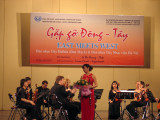 East Meets West performance at the Hanoi Opera House with a Danish chamber orchestra