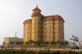 Fancy building along the highway south of Hanoi