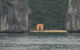 We did not see many structures built on land in Halong Bay