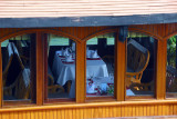 Dining room of an adjacent vessel, Bai Chay port