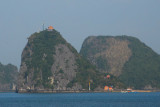 Soi Sim Island with a lookout tower and a Russian-made beach, Halong Bay