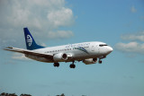 Air New Zealand Boeing 737 landing at AKL