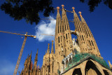 Western view of Sagrada Famlia, Barcelona