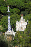 Gate houses of Güell Park by Antoni Gaudí