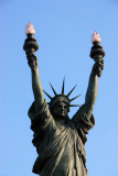 Cadaqus - Statue of Liberty with both arms raised