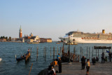 MS Costa Mediterranea sailing past the Doges Palace with San Giorgio Maggiore in the background