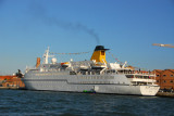 MS Spirit of Adventure, a medium size cruise ship with a capacity of 352 passengers